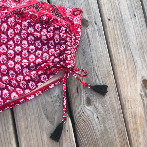 SWIM by Cacique ruche side tie scrunch butt lifter high waisted swimsuit bottom - Picture 2 of 5